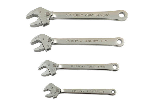 Laser Tools 5963 Self Adjusting Spanner Set 4pc