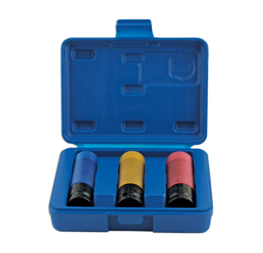 Laser Tools 5972 Super Strength Wheel Nut Socket Set 3pc 1/2"D