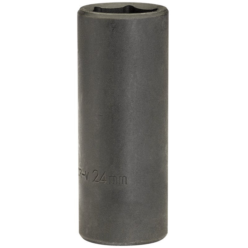 Draper 24mm Deep Impact Socket 1/2" Dr 6 Point Hex Chrome Vanadium Steel 59883