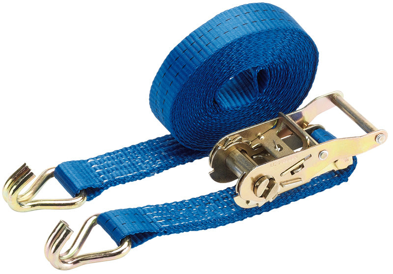 Draper Ratchet Tie Down Strap 6m x 35mm 1000kg Polyester Webbing 60918
