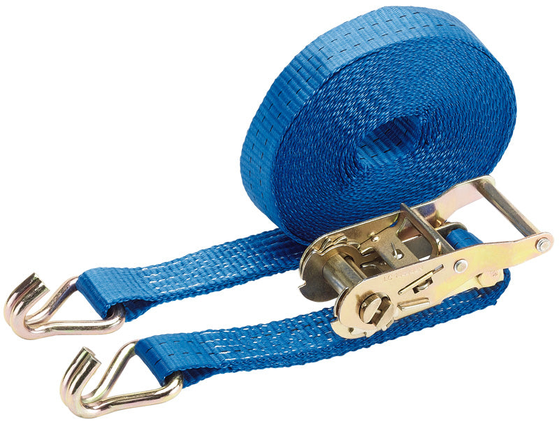 Draper Ratchet Tie Down Strap 8m x 35mm 1000kg Polyester Webbing 60921