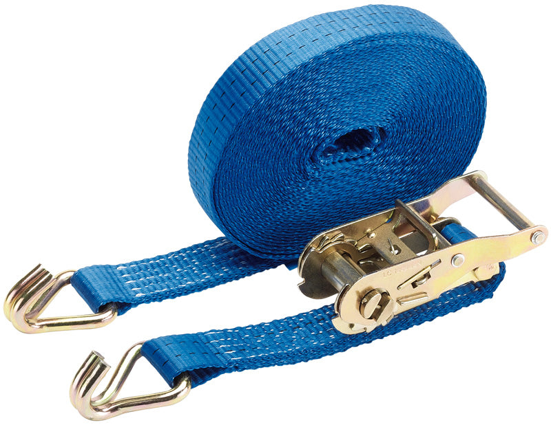 Draper Ratchet Tie Down Strap 10m x 35mm 1000kg Polyester Webbing 60943