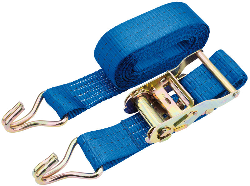 Draper Ratcheting Tie Down Straps 5.4m x 50mm 1000kg Polyester Webbing 60958