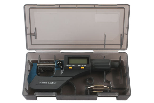 Laser Tools Digital Micrometer 0 - 25mm 6221