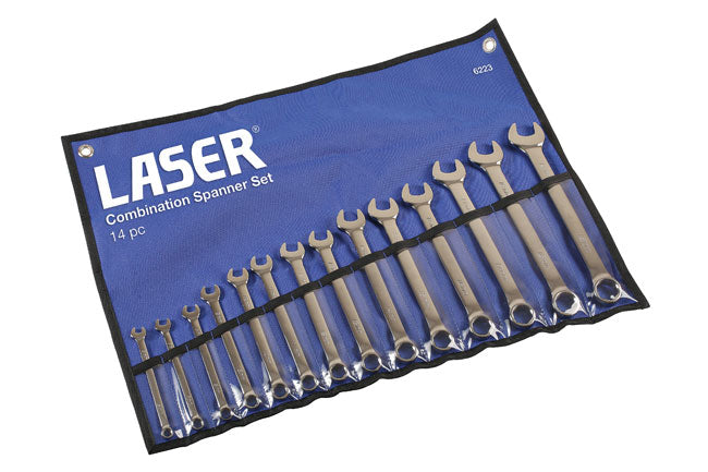 Laser Tools 6223 Combination Spanner Set - 6 Pt 14pc
