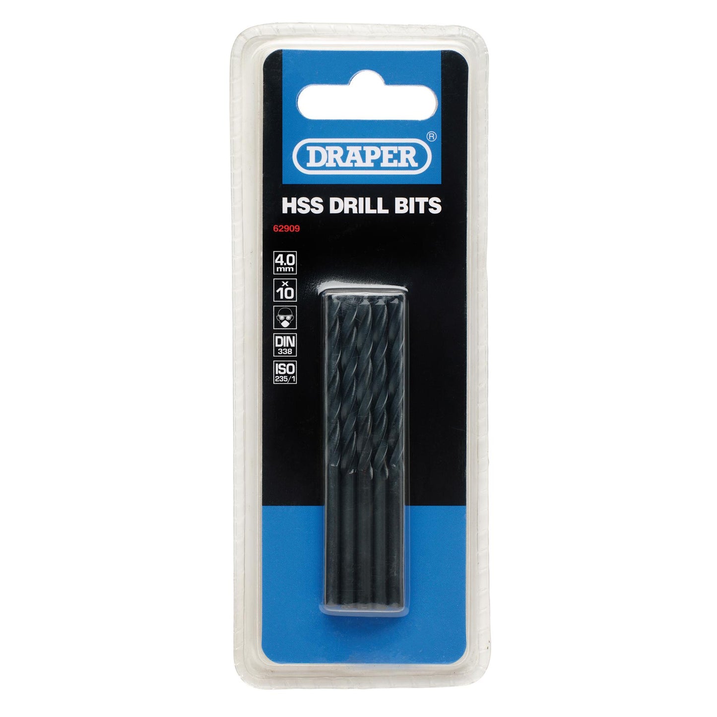 HSS Twist Drill Bits, 4.0 x 75mm (Pack of 10)