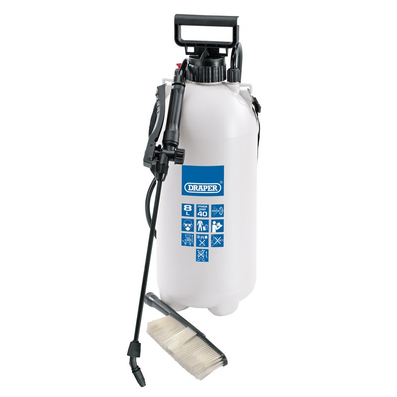 Draper Vehicle Pressure Sprayer 10L 370mm Long Fibreglass Lance 63109