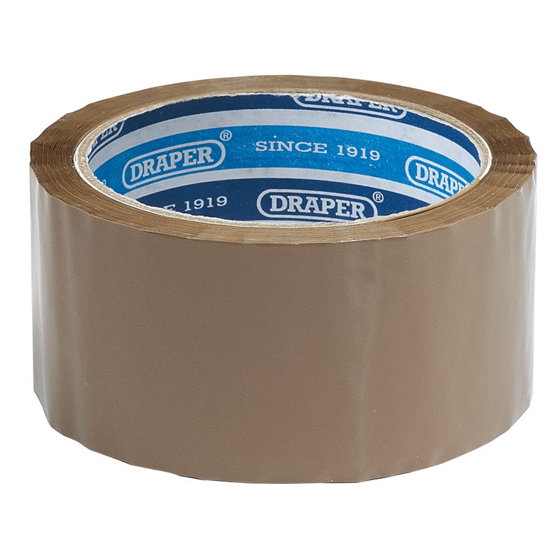 Draper Packing Tape Roll 66m x 50mm 63388
