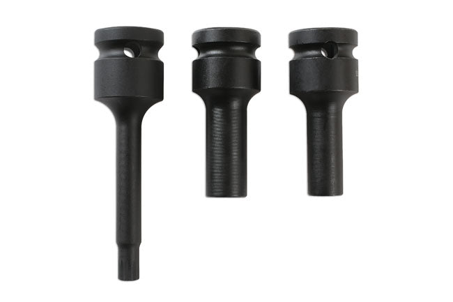 Laser Tools Split Rim Socket Bit Set 3pc 6345