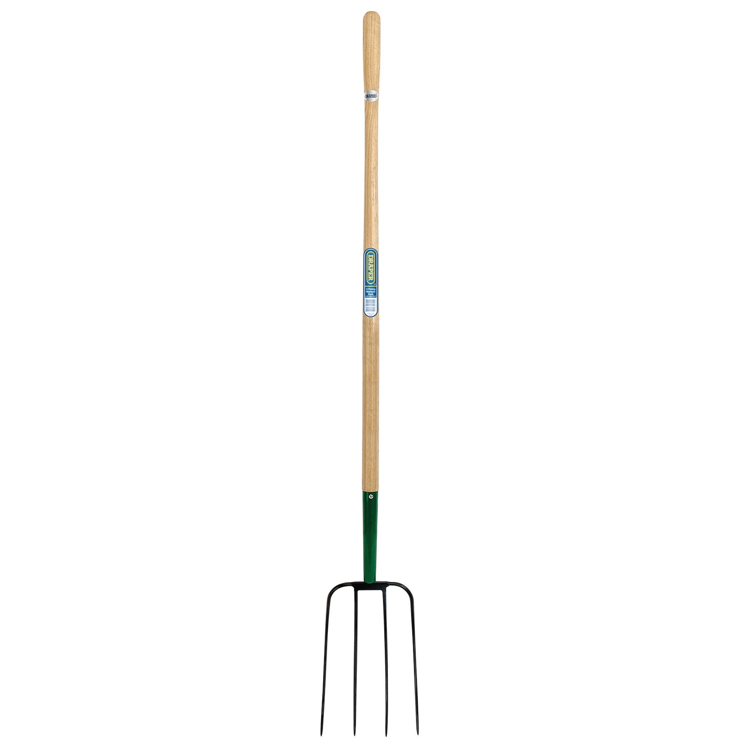 ****Draper 4 Prong Manure Fork with Wood Shaft 63579