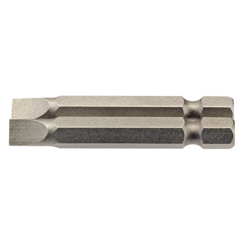 Draper Plain Slot Screwdriver Bit 6mm 1/4" Hex 50mm Long (Pack of 2) 64096