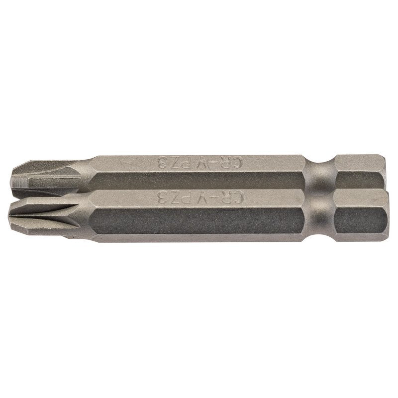Draper No.3 Pozi Screwdriver Bit 1/4" Hex 50mm Long (Pack of 2) 64229