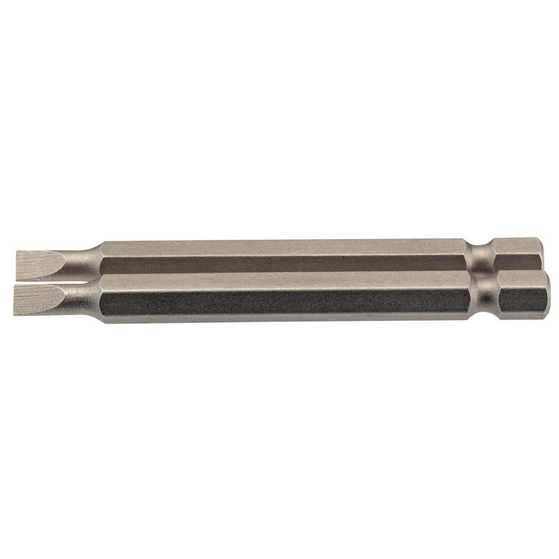 Draper Plain Slot Screwdriver Bit 4.5mm 1/4" Hex 75mm Long (Pack of 2) 64295