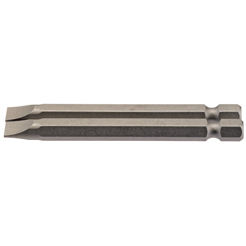 Draper Plain Slot Screwdriver Bit 6.5mm 1/4" Hex 75mm Long (Pack of 2) 64309