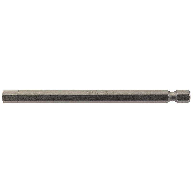 Draper Hexagonal Screwdriver Bit 6mm, 1/4" Hex 100mm Long (Pack of 1) 64375