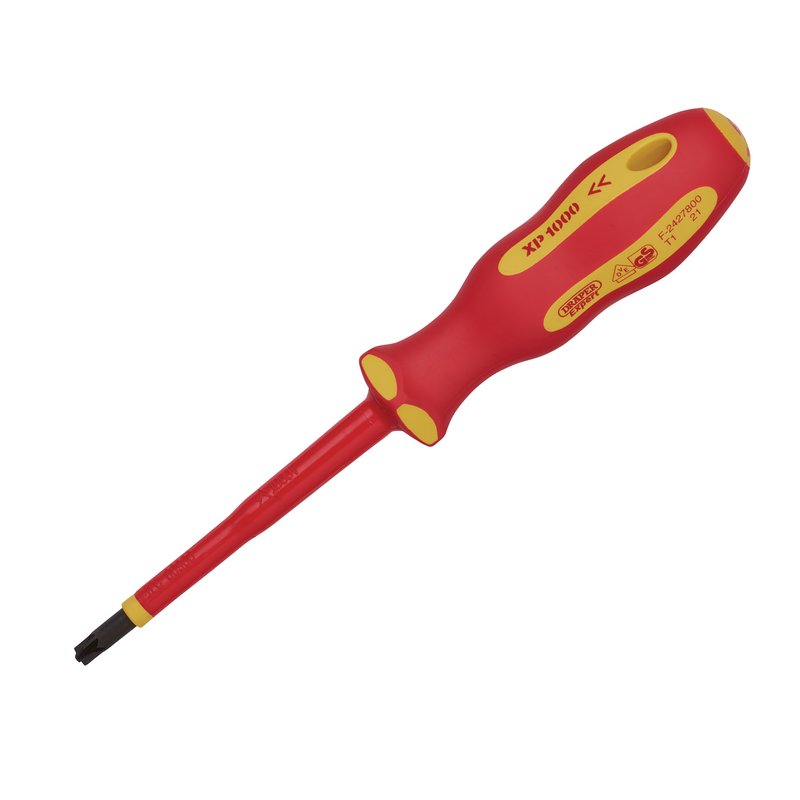 Draper XP1000 VDE PZSL Screwdriver No.2 x 100mm For screws on RCB and MCBs 64495