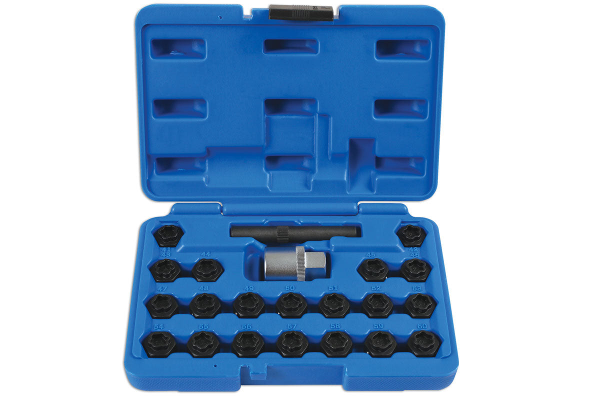 Laser Tools Locking Wheel Nut Key Set 22pc - for BMW 6539