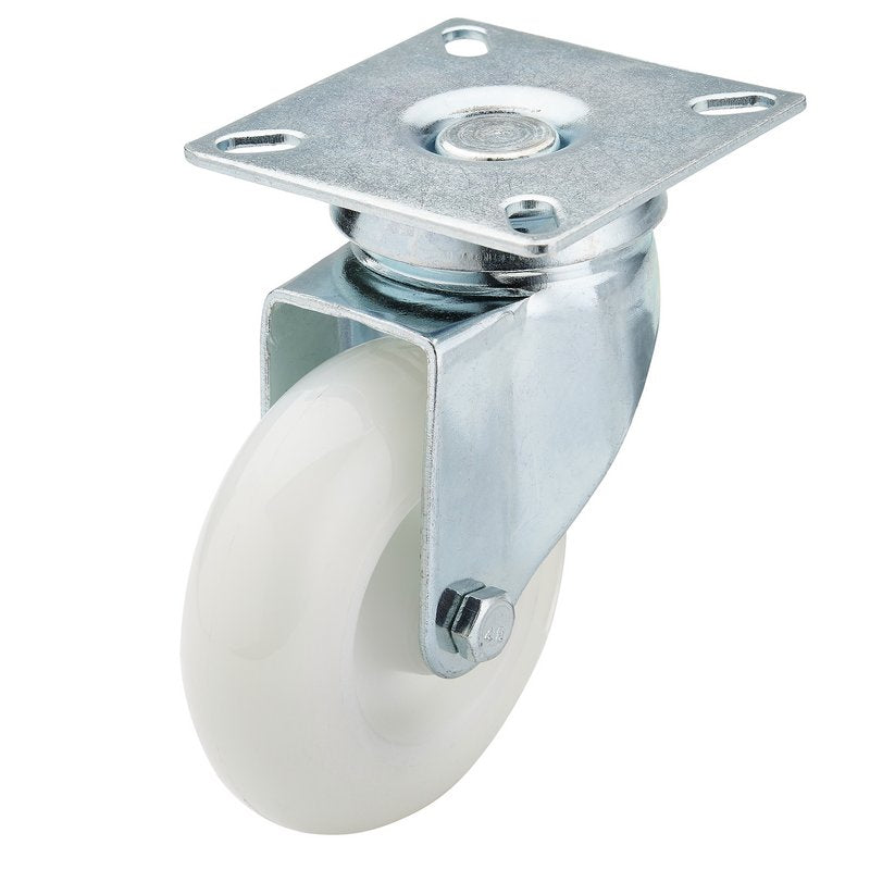 Draper Nylon Wheel Swivel Plate Fixing 75mm Diameter S.W.L 70kg 65497