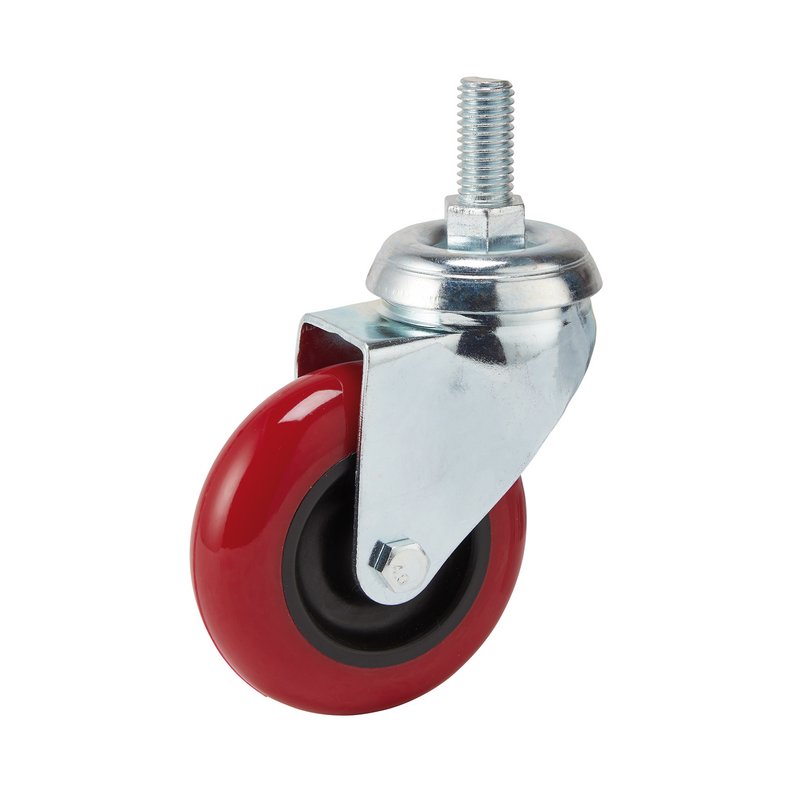 Draper Swivel Bolt Fixing Polyurethane Wheel 75mm Diameter S.W.L 70kg 65515