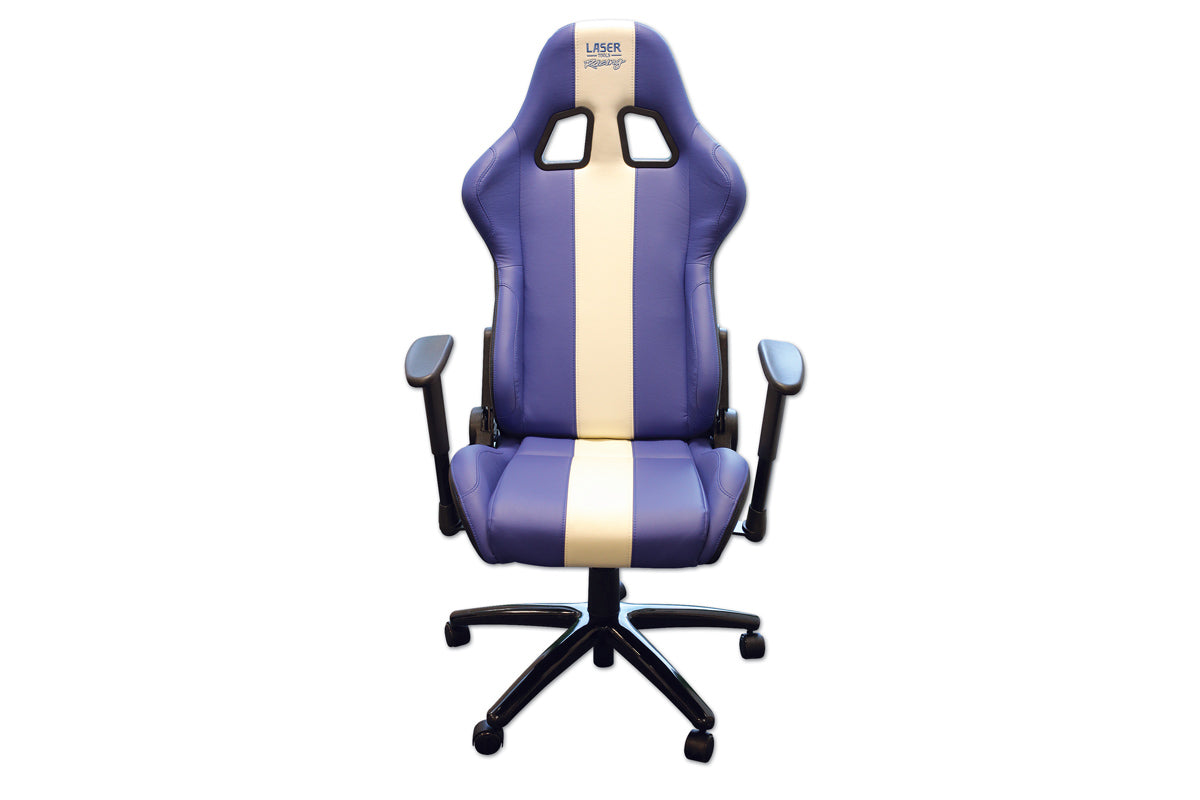Laser Tools Laser Tools Racing Chair - Blue & White Stripe 6654