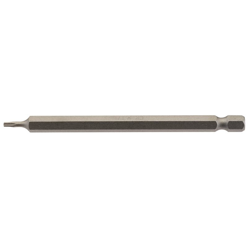 Draper T7 Torx Star Screwdriver Bit 1/4" Hex 100mm Long (Pack of 1) 66906