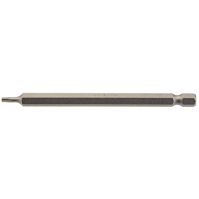 Draper T9 Torx Star Screwdriver Bit 1/4" Hex 100mm Long (Pack of 1) 66908