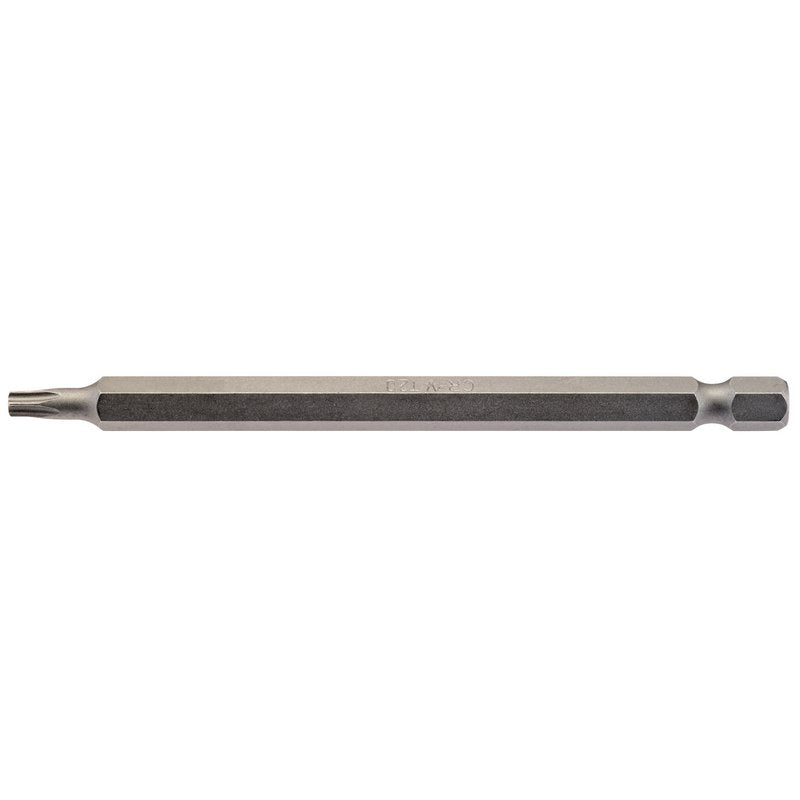 Draper T20 Torx Star Insert Bit 1/4" Hex 100mm Long Pack of one 66929