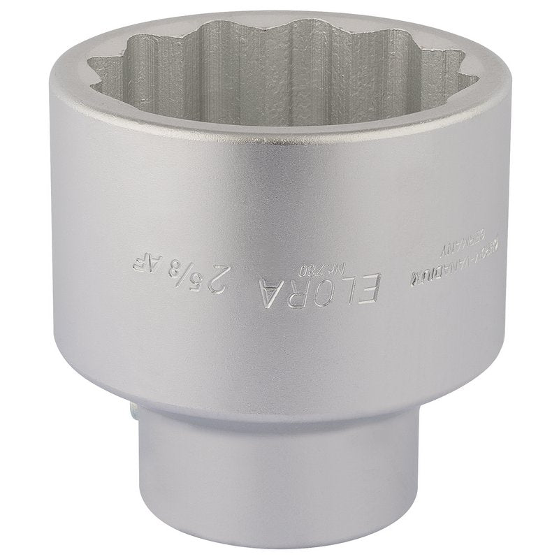 Elora 1"D 2.5/8" Imperial Bi Hexagon Socket Chrome Plated Standard Length 67393