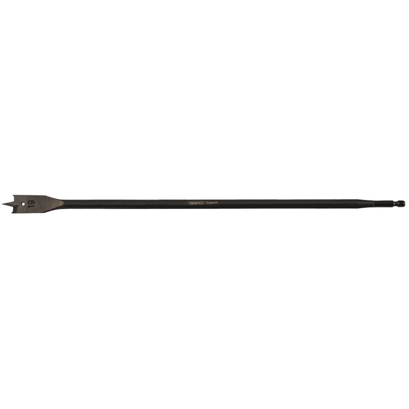Draper Extra Long Flat Wood Bit 405mm 19mm Shank 6mm 67439