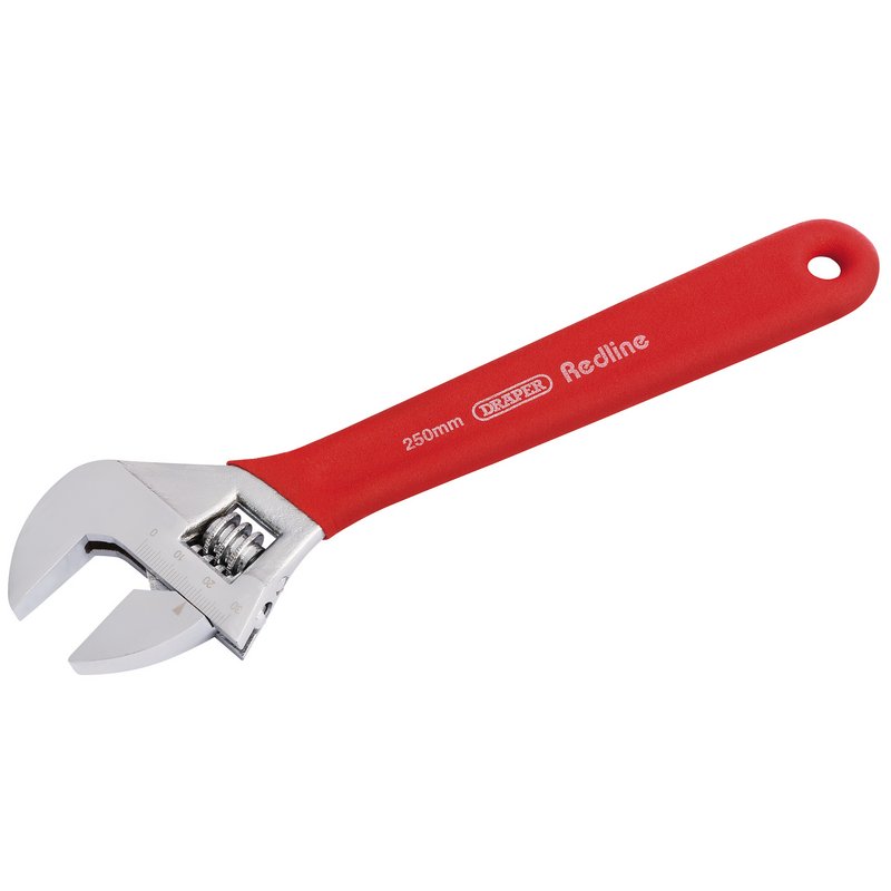 Draper Redline 250mm 30mm Jaw Soft Grip Adjustable Wrench 67632