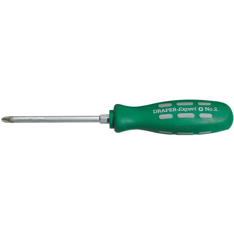 Draper Pozi Mechanic's Screwdriver 100mm No.2 sand blasted tip 67864