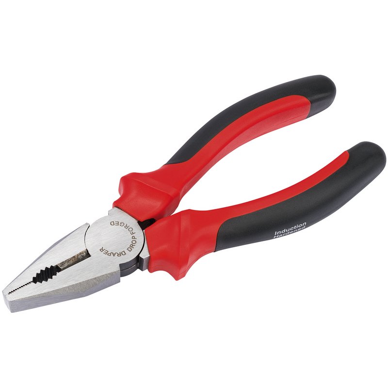 Draper Redline Combination Pliers with Soft Grip Handles, 165mm