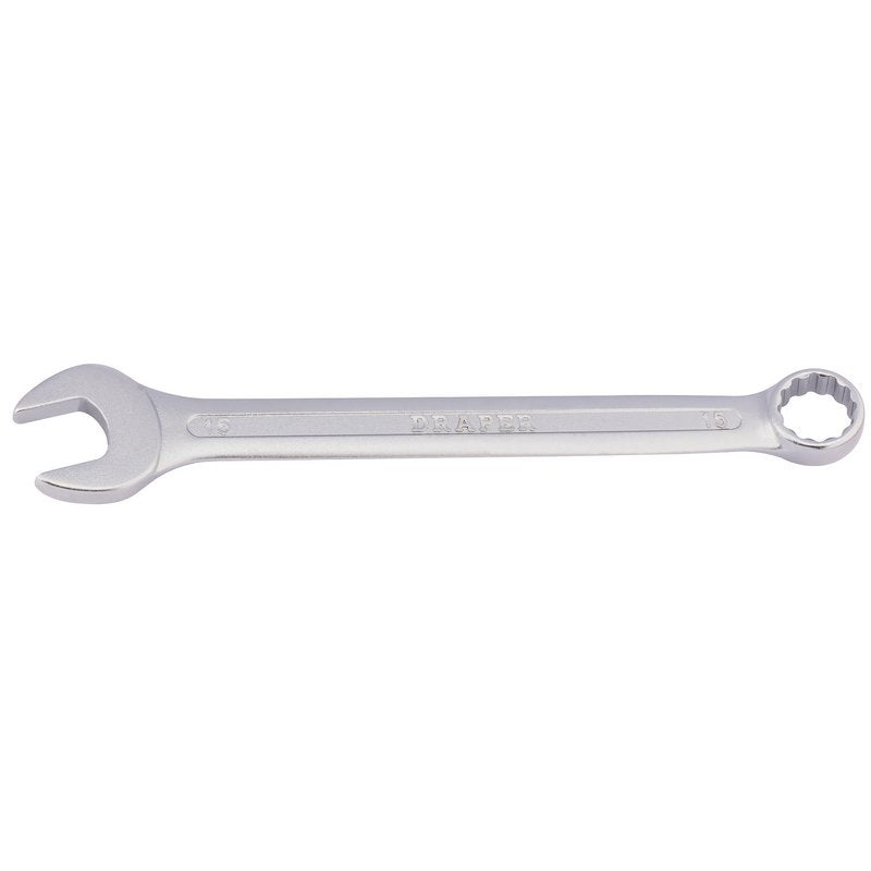 Draper Redline 15mm Metric Combination Spanner Jaws offset at 15° 68037