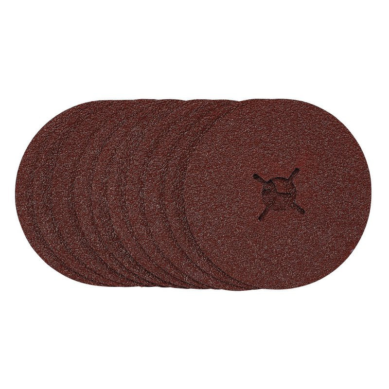 Draper Fibre Sanding Discs 125mm 36 Grit 10 Pack 68628