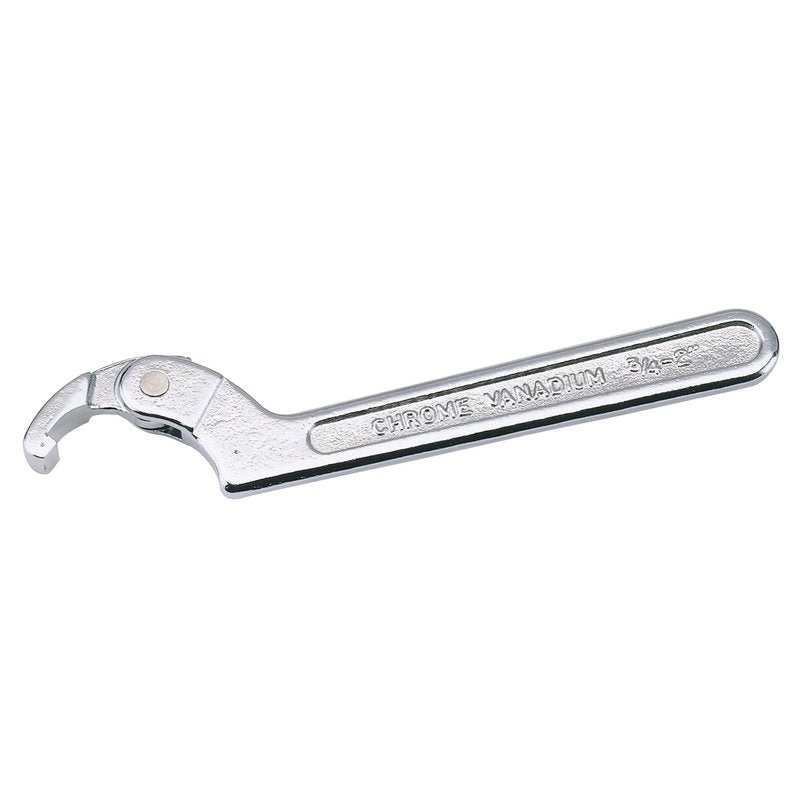 Draper Adjustable Hook Wrench 19 - 51mm Hardened Tempered Chrome Plated 68856