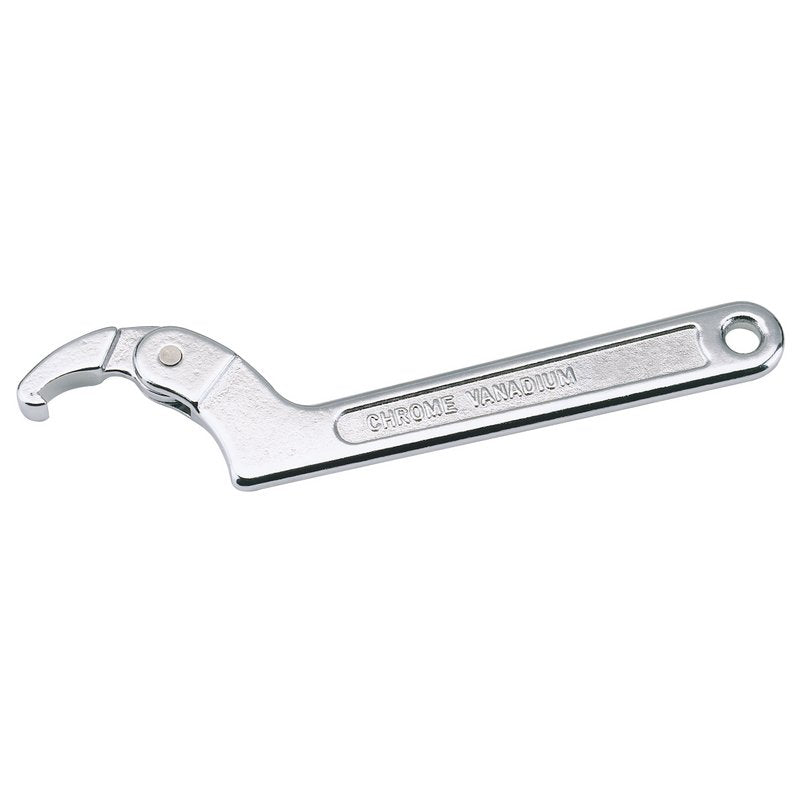 Draper Adjustable Hook Wrench 32 - 76mm Hardened Tempered Chrome Plated 68857