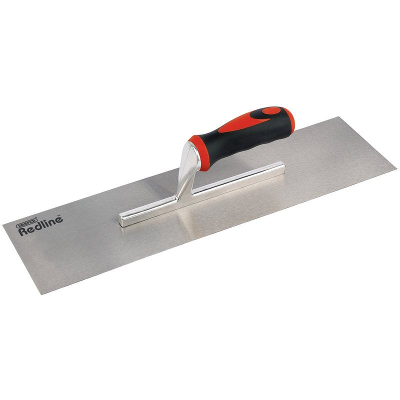 Draper Redline Soft Grip Plastering Trowel 450mm Lacquered Finish 69152