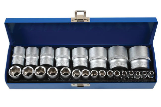 Laser Tools 6919 Socket Set 1/4"D & 1/2"D 24pc