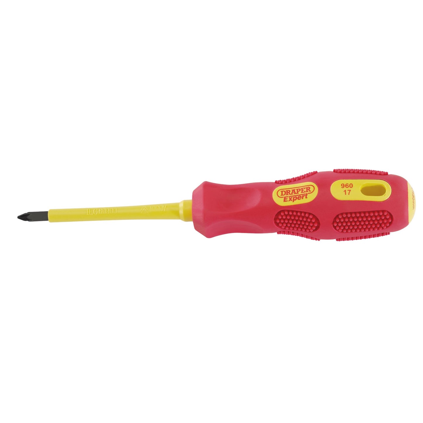 Draper VDE Approved Fully Insulated Pozi Drive Screwdriver No.1 x 80mm 69228