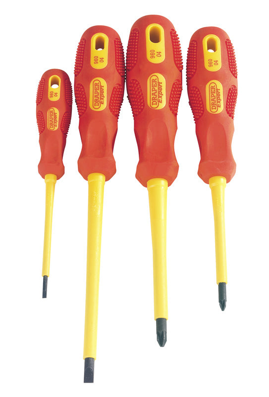 Draper VDE Approved Fully Insulated Screwdriver Set 4 Piece 69233