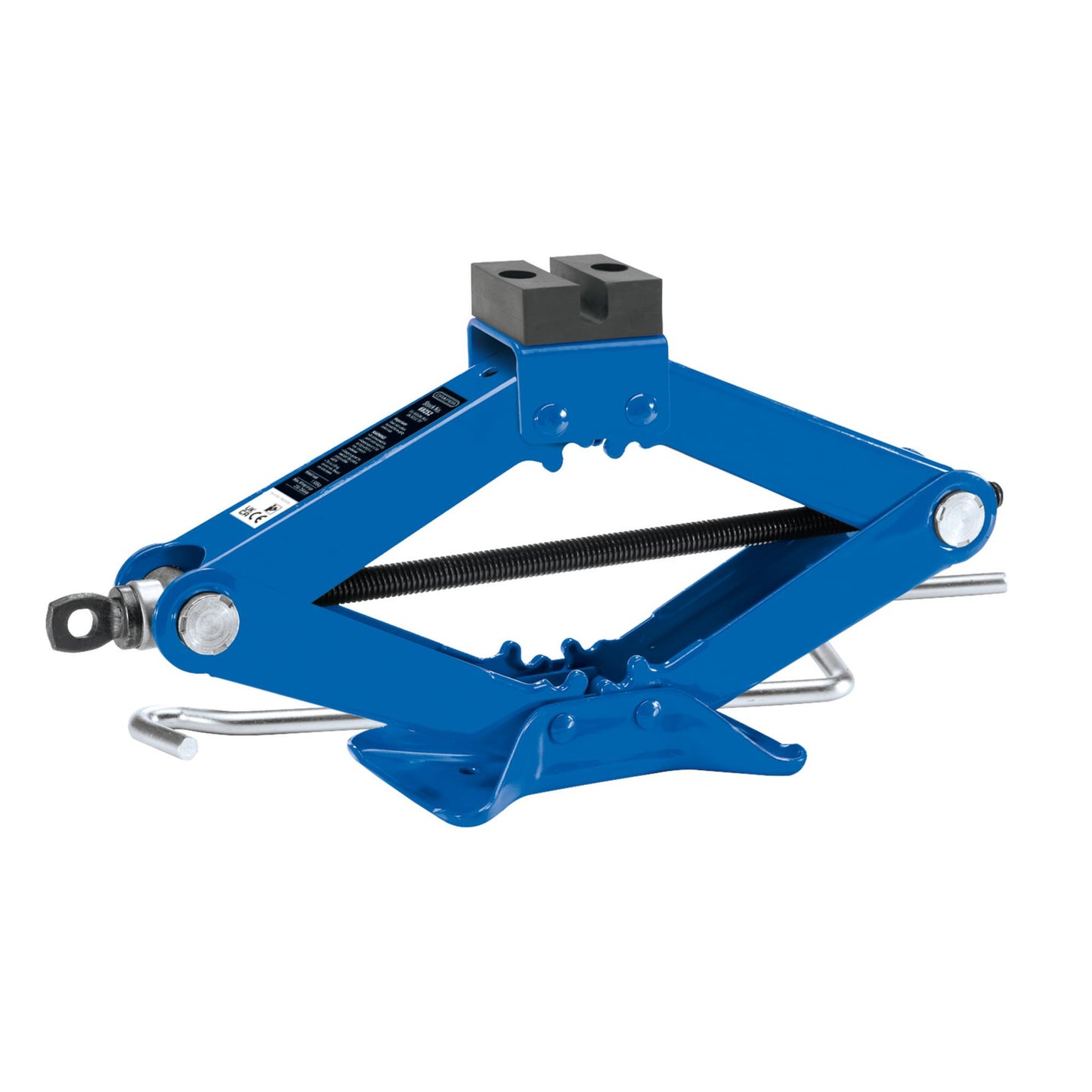 Draper Mechanical Scissor Jack 1.5 Tonne Range 230-390mm Rubber Saddle 69252