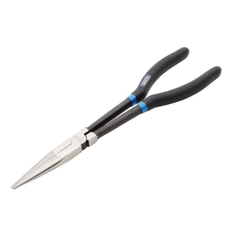 Draper Long Reach Long Nose Pliers 280mm Serrated Tapering Jaws 69285