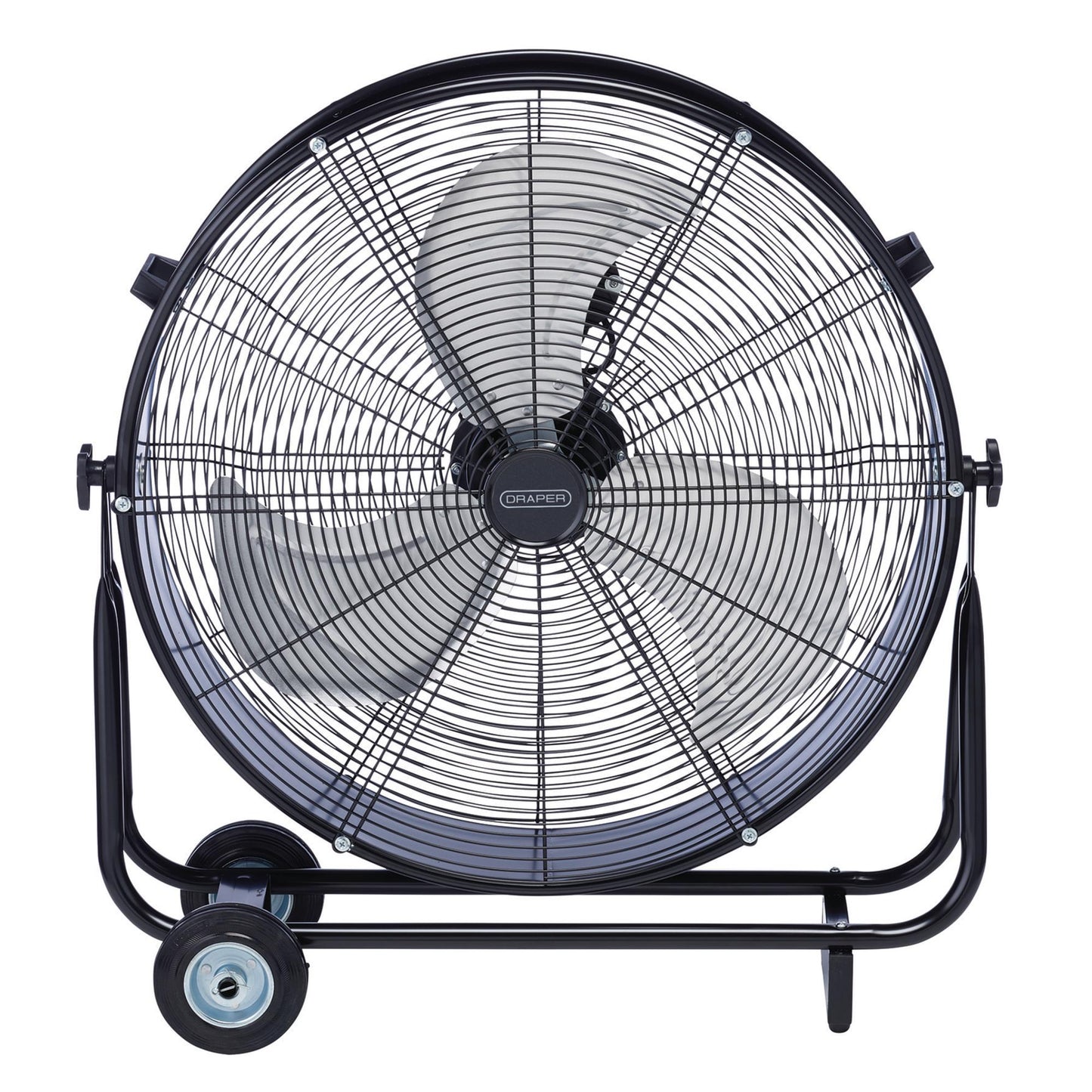 Draper 230V Drum Fan 24" 610mm On Wheels Three Speed Heavy Duty 120W