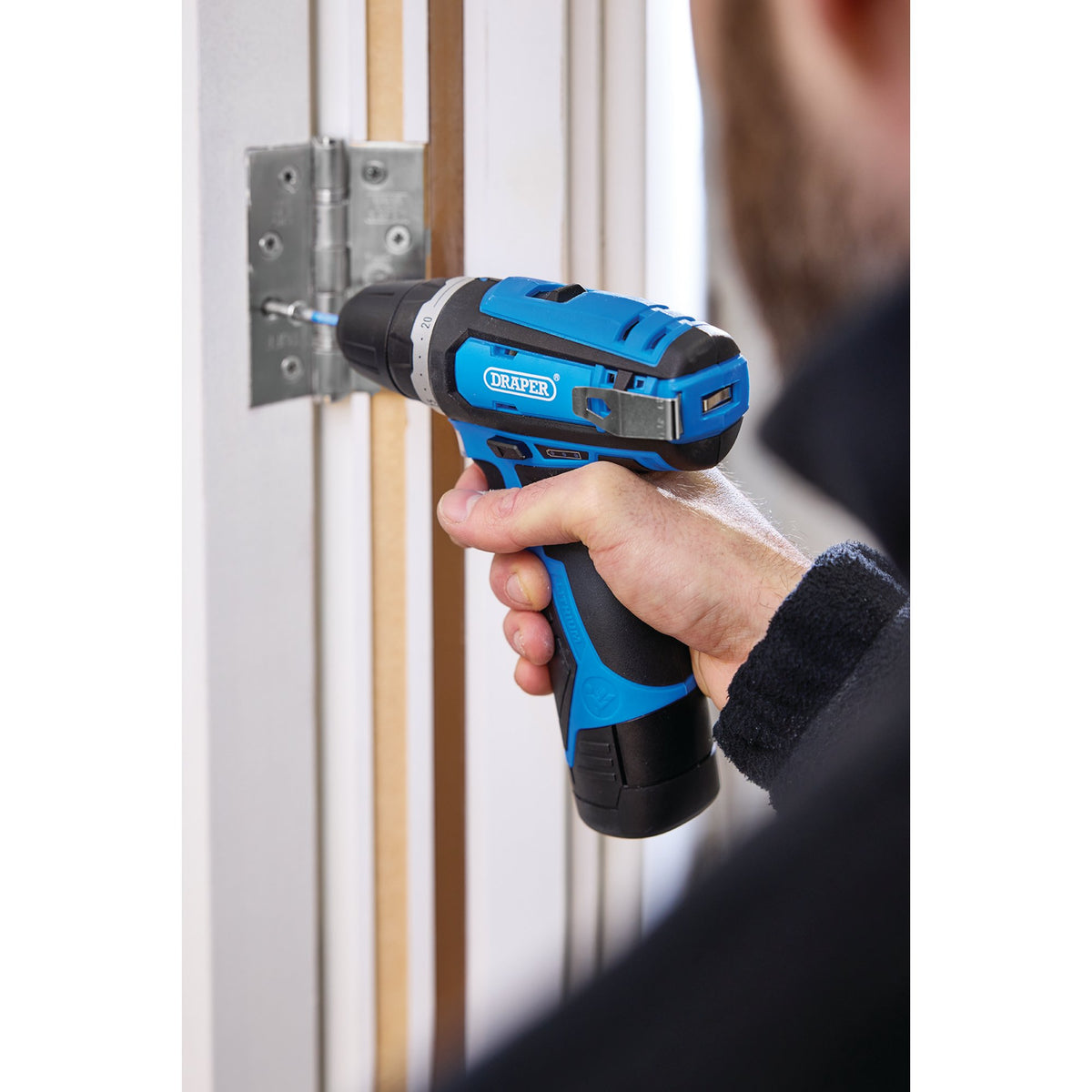 Draper 12V Drill Driver 1 x 1.5Ah Battery 1 x Fast Charger Keyless 10mm 70328