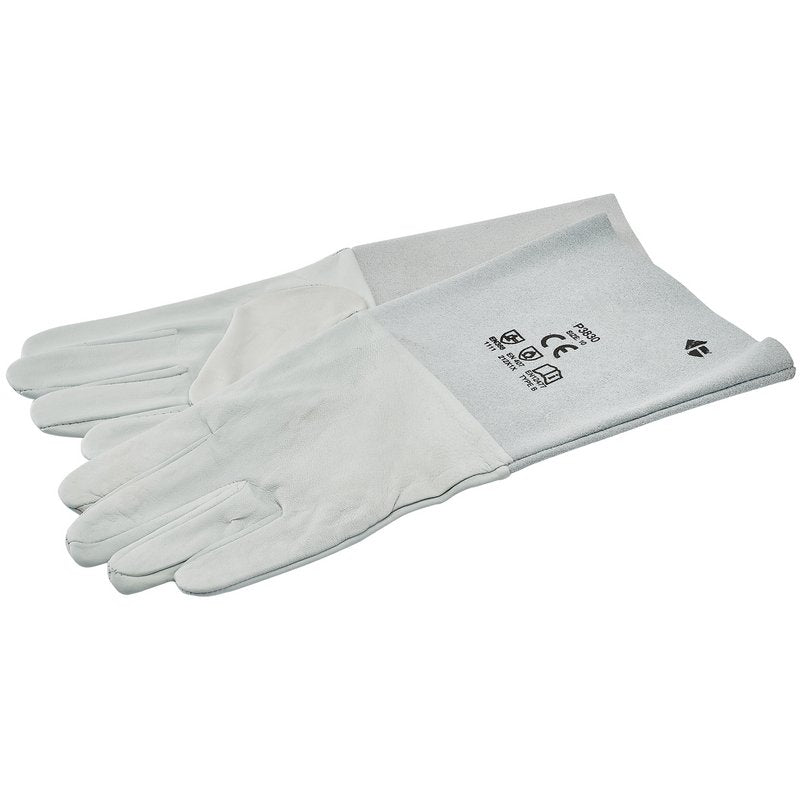 Draper TIG Welders Gloves Size 10 Goat Skin With Cow Hide Cuff 70451