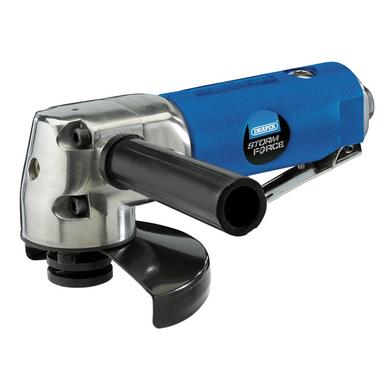 Draper Storm Force Air Angle Grinder 100mm safety trigger front exhaust 70832