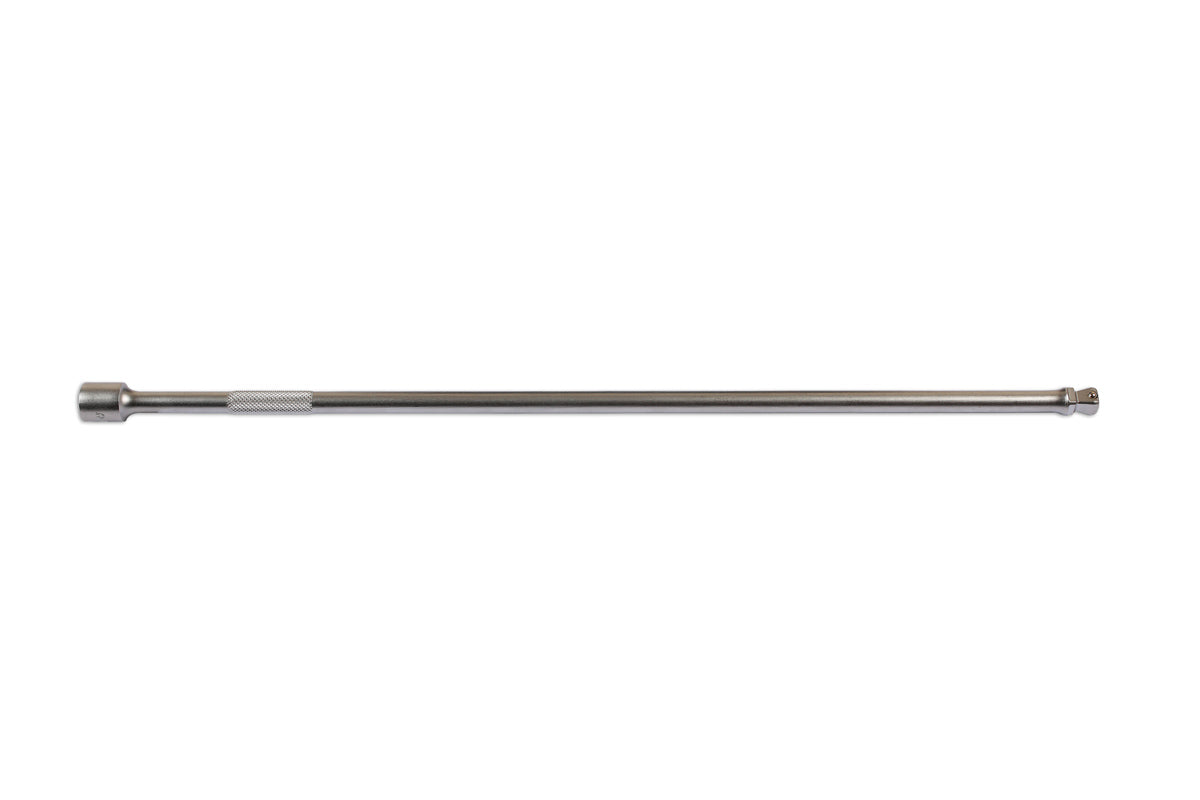 Laser Tools 3/8"D 450mm Wobble Extension Bar Knurled Shaft Matt Finish 7113