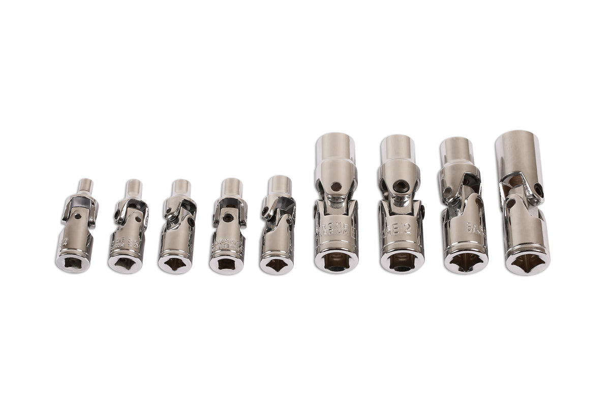 Laser Tools Universal Joint Inverted Torx Star Socket Set 1/4"D 3/8"D 9pc 7146