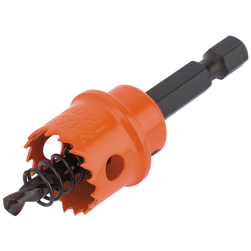 Draper Bi Metal Hole Saw With Integrated Arbor 18mm 1/4" Hex Shank 71972