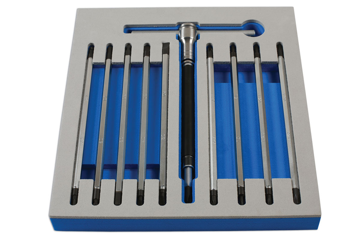 Laser Tools T-Handle Double End Screwdriver Set 12pc 7284
